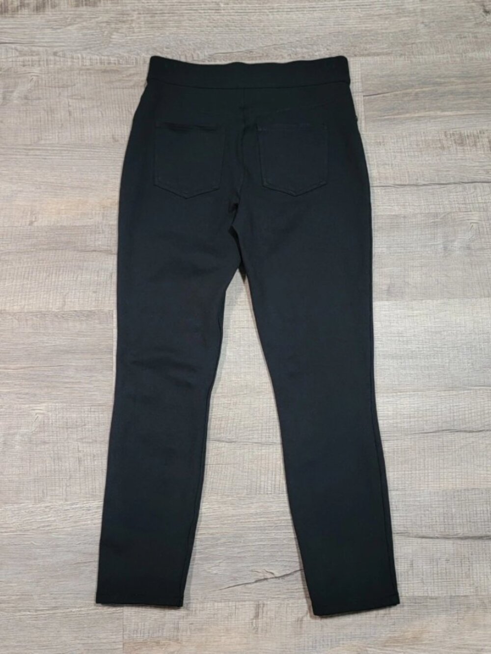 Spanx The Perfect Slim Straight Pull On Pants Black Stretch Work Office Medium